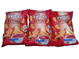 Ketchup Potato Fries Chips Portugal 3x 170g (3x 6 oz) Corrugated and Cri... - £15.71 GBP