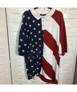 Red Head Polo Shirt Big Men’s 5XL America Flag Bass Pro Patriotic Cotton... - $17.82