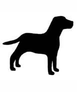 Labrador Retriever Dog Lab Canine Silhouette Profile Decal Black Sticker... - $6.79 CAD