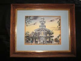  Davis Gray Hand Colored Watercolor Print Of Old Courthouse, Allentown, Pa - £23.18 GBP