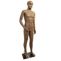 6 FT Male Full Body Realistic Mannequin Display Head Turns Dress Form wi... - $153.99