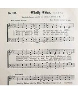 1883 Gospel Hymn Wholly Thine Sheet Music Victorian Religious Church ADB... - $19.99
