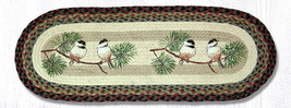 Earth Rugs OP-81 Chickadee Oval Patch Runner 13&quot; x 36&quot; - £34.92 GBP
