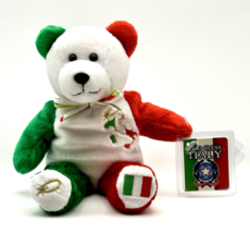 HOLY BEARS 2002 GOD BLESS ITALY PLUSHY 9 INCH WITH PLASTIC TAG PROTECTOR   - $19.79