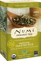 Numi Organic Tea Matcha Toasted Rice, 18 Count (Pack of 1) Box of Tea Bags, G... - £10.62 GBP