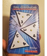 Deluxe Tri-ominos Game in Metal Tin Brass Spinners 2011 Pressman New Sealed - £48.51 GBP