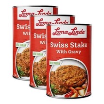 Loma Linda - Swiss Stake With Gravy (47 oz.) (3 Pack) - Vegetarian - £51.24 GBP