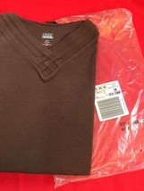 Woman’s 3X Long Sleeve Top Brown V Neck Brown Shirt Only Necessities - £6.78 GBP
