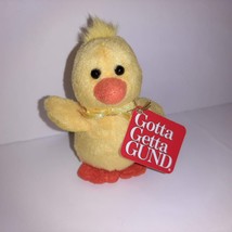 Gotta Getta Gund Mini 3&quot; Duck Chick SPRINGTIME FRIENDS Vintage w/Tag - £5.45 GBP