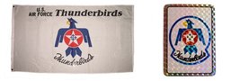 Wholesale Combo Set U.S. Air Force Thunderbirds 3x5 3x5 Flag and Decal Fade Re - £7.85 GBP