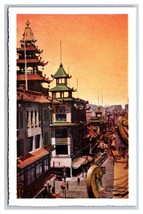 Chinatown Street View San Francisco California CA UNP WB Postcard T9 - £4.63 GBP