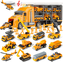 25 in 1 Die-Cast Pull Back Construction Truck Vehicle Toys for 3-7Year O... - $48.59