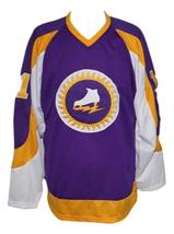 Any Name Number NY Golden Blades Retro Hockey Jersey Purple Any Size image 4