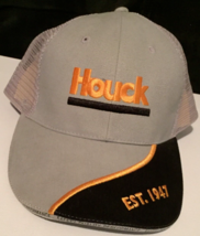 Houck trucker hat, &quot;baseball hat&quot; adjustable back gray,black,yellow - £5.54 GBP