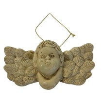 Angel Wings Cherub Christmas Ornament Ceramic - $9.74