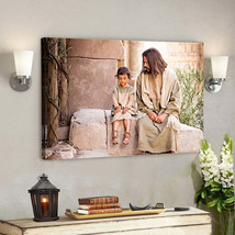 Jesus Canvas Painting Jesus Gift for Jesus Christ Canvas Wall Art Jesus Poster 2 - £18.27 GBP+