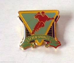 SEVEN SPRINGS SKIER Resort Travel Ski Skiing Souvenir Lapel Hat Pin Penn... - £7.98 GBP