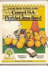 1994 Citrus Bowl Game Program Tennessee Penn State - £65.57 GBP