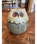 Vintage MCM Pottery Owl Figurine Jar Coin Bank Japan - $29.70