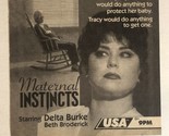 Maternal Instincts Tv Guide Print Ad Delta Burke Beth Broderick TPA8 - $5.93