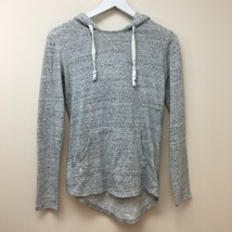 SO Juniors&#39; Pullover Hooded Sweatshirt with Hi-Low Hem Light Heather Gray XS - £7.15 GBP
