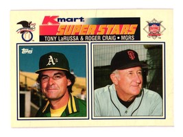 1990  Topps Kmart Super Stars #33 Tony LaRussa /Oakland Athletics/Giants - £1.99 GBP