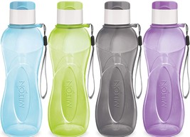 Milton Sports Water Bottle Kids Reusable Leakproof 25 Oz 4-Pack Wide Mouth Big - £31.46 GBP