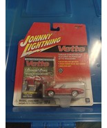 Johnny Lightning Vette Red 1966 Corvette 1:64 012122DMT CHEVROLET TOY 2001 - $197.48 MXN