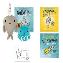 Narwhal and Jelly Books Gift Set with Boxed Set of 3 Paperbacks by Ben Clanton,  - £37.79 GBP