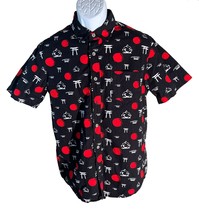 VSTR Premium Shirt Mens Small Japan Sumo Black Red Button Up Short Sleev... - $19.79