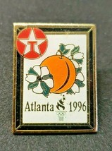 Vintage Gold Tone Pin 1996 Atlanta Olympics Texaco Peach Logo NOS PB36 - £10.21 GBP