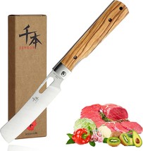 Senbon 440A Stainless Steel Ultra Sharp Folding Chef Knife Peeling Utility Knife - £28.96 GBP