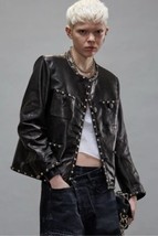 R13 Cropped Slouch Studded Jacket. Size Small. $1895 Brand new. NWT - $964.60