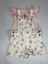 Baby girl Calvin Klein overall short set-sz 18 months - £10.24 GBP