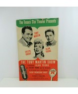 Texaco Star Theatre Sign Cardboard 1947 1948 VTG Tony Martin RARE w Youn... - £113.97 GBP