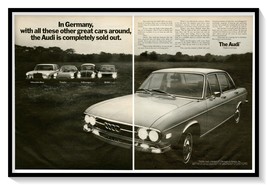 Audi 100LS German Car 2-Page Print Ad Vintage 1970 Magazine Advertisement - $12.30