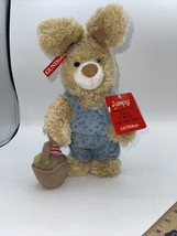 GUND PLUSH MUSICAL BUNNY SINGS &quot;I WANNA JUMP JUMP JUMP&quot;  12&quot;  STUFFED AN... - £15.58 GBP