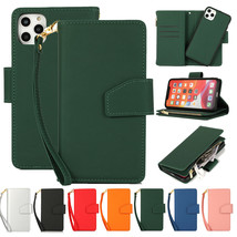 For I Phone 12 11 Pro Xs Max Xr X Leather Wallet Flip Magnetic Back Cover Case - £47.67 GBP