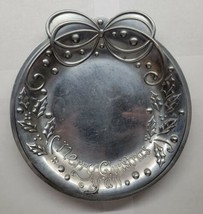 Wilton Armetale Merry Christmas Y&#39;all 8&quot; Metal Plate - £22.15 GBP