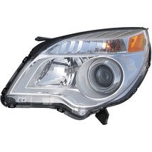 Headlight For 2010-2011 Chevrolet Equinox Left Side Chrome Halogen Clear Lens - £131.24 GBP