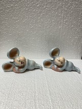 Rosebud Sleeping Mouse Mice 1940s Evan K Shaw American Pottery Leon Schlesinger - £62.29 GBP