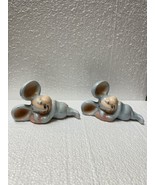 Rosebud Sleeping Mouse Mice 1940s Evan K Shaw American Pottery Leon Schl... - $1,505.15 MXN