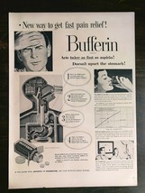 Vintage 1952 Bufferin Pain Reliver Full Page Original Ad 721 - £5.22 GBP