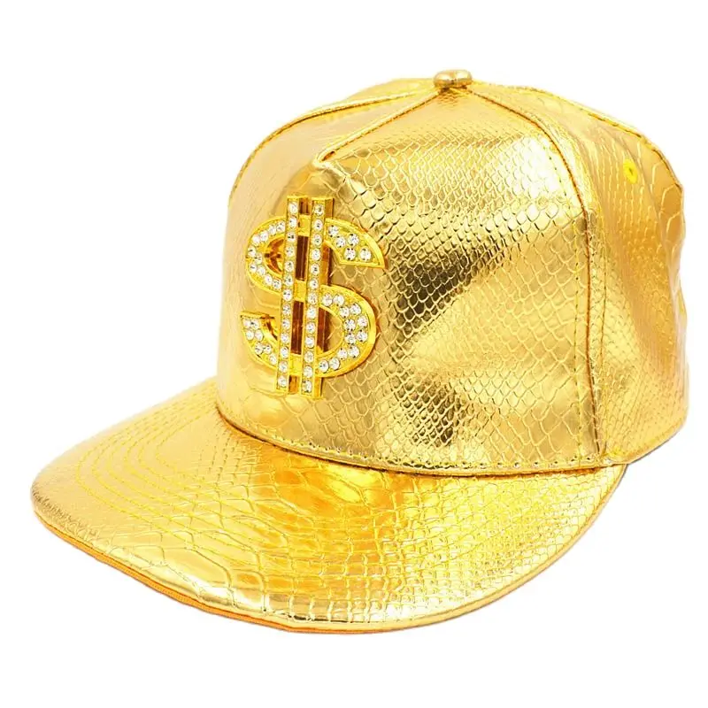 Doitbest Metal Golden dollar style mens Baseball Cap hiphop cap leather - £11.19 GBP+