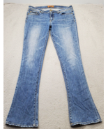 Seven7 Flared Jeans Womens Size 31 Blue Denim Faded Regular Fit 5 Pocket... - $31.61 CAD