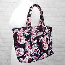 ❤️ VERA BRADLEY Botanical Paisley Multi Strap Shoulder Bag Crossbody Black Pink - £51.95 GBP