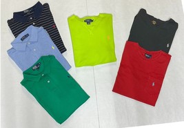 Lot of 6 Ralph Lauren Shirts XL - 3 SS Polos, 2 SS T-Shirts, 1 Long Slee... - $1,228.32 MXN