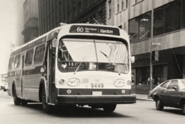 Chicago Transit Authority CTA Bus #9449 Route 60 Blue Island Kenton B&amp;W Photo - £7.58 GBP