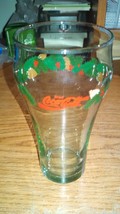 McDonald&#39;s Coca Cola Coke Green Christmas Glass 16oz Drinking Glasses Tu... - £3.98 GBP