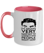 Funny Mugs Trying Not To Connect Pink-2T-Mug  - £15.77 GBP